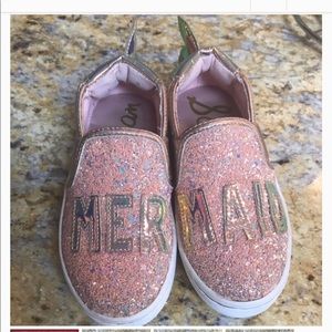 Size 10 toddlers SamEdelman mermaid slip ons.
